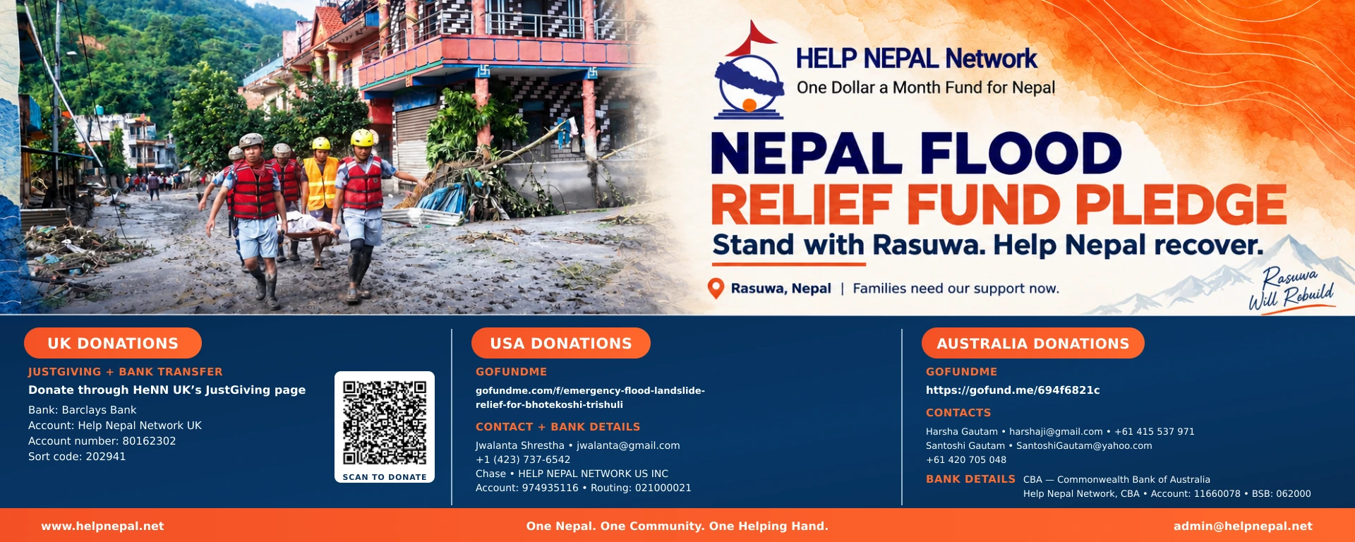 relief fund pledge